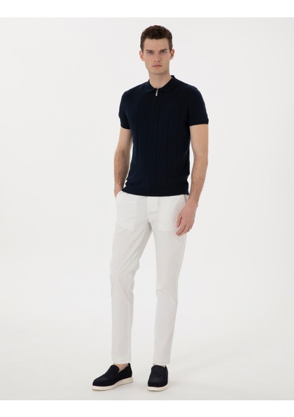Erkek Ekru Slim Fit Beli Lastikli Kanvas Pantolon 50301759-VR019 modelleri