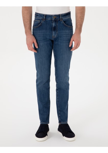 Erkek Mavi Slim Fit Jean Pantolon 50302673-VR036