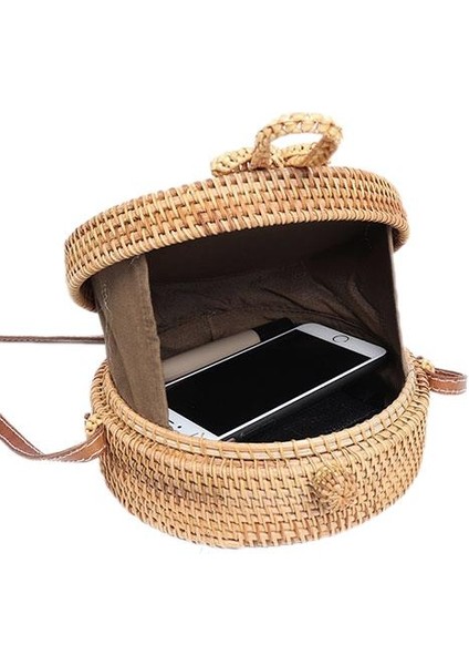 El Yapımı Rattan Çanta Desen 4