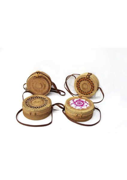 El Yapımı Rattan Çanta Desen 4