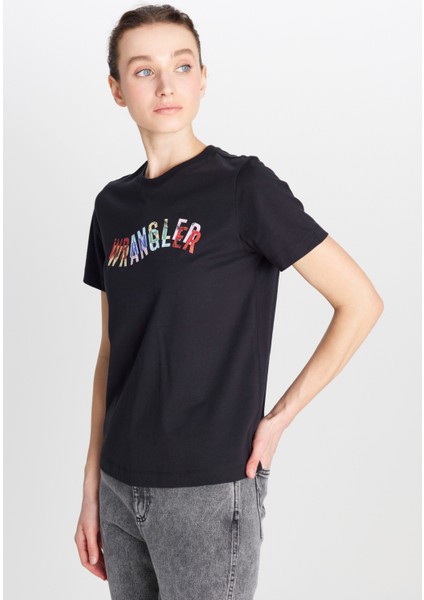 %100 Pamuk Regular Fit Normal Kesim Bisiklet Yaka Siyah Tişört fiyatları