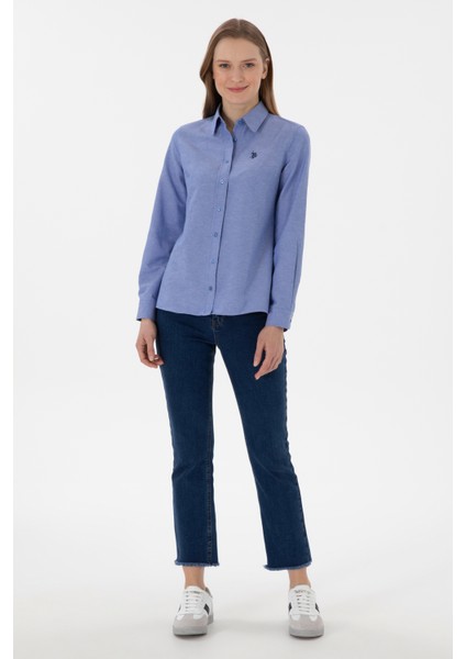 Kadın Saks Gömlek Basic 50307726-VR045 indirimleri
