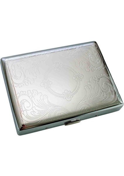 Metal Uzun Sigara Tabakası | 20 Sigara Kapasiteli Metal Tasarım | Dayanıklı ve Şık Sigara Kutusu