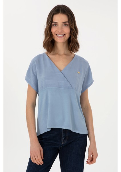 Kadın Mavi Tişört 50300784-VR036