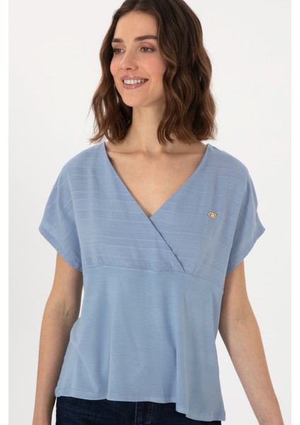 Kadın Mavi Tişört 50300784-VR036 modelleri