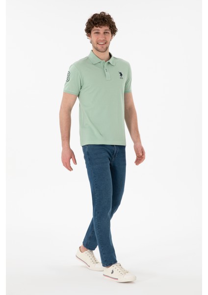 Erkek Su Yeşili Tişört Basic 50305929-VR048 indirimleri