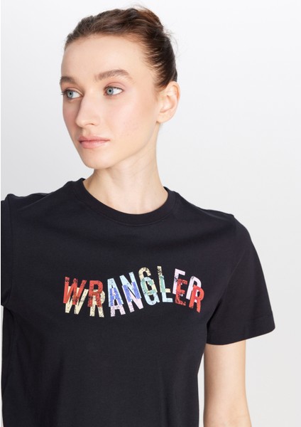 %100 Pamuk Regular Fit Normal Kesim Bisiklet Yaka Siyah Tişört fırsatları