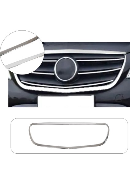 Mercedes Vito W447 Uyumlu Krom Ön Panjur Çerçevesi 2 Parça Paslanmaz Çelik