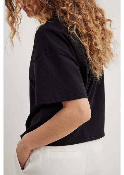 Basic Kısa Kollu Oversize T-Shirt