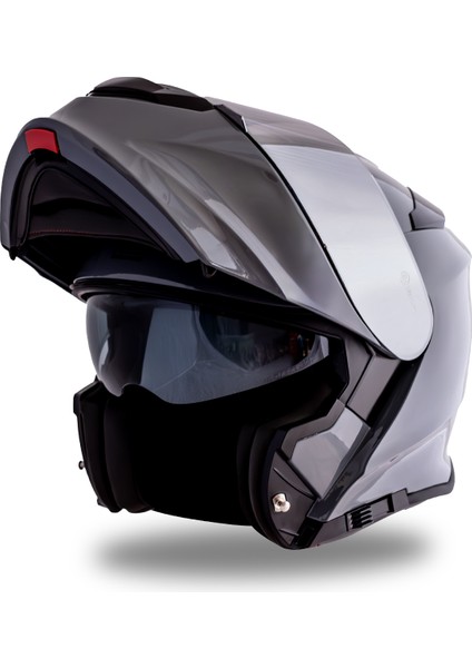 Delta Basic Nardo Gri Çene Açılır Kask