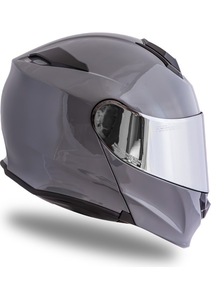 Delta Basic Nardo Gri Çene Açılır Kask