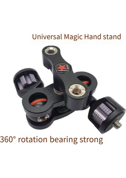 Magic Arm 1/4 Inç Evrensel Kamera Video Monitör Montaj Adaptörü Mikrofon LED Işık Tripod Için (Yurt Dışından)