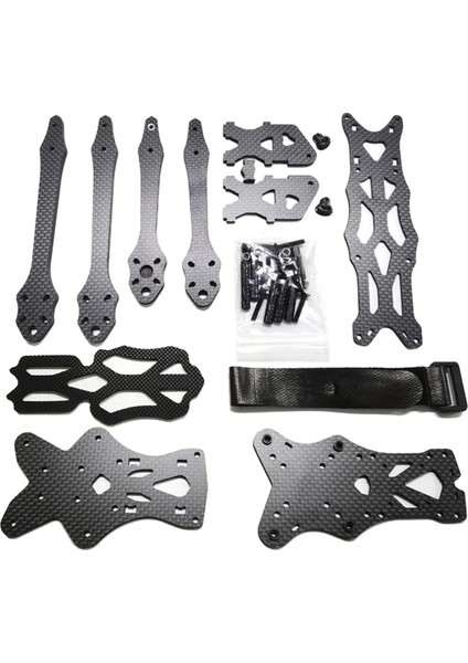 Dc(O3) 5 Inç 225MM Karbon Fiber Fpv Drone Çerçeve Kiti Djı O3 VPervaneleri, F3/f4/f7 Fc, 22/23 Motor(A) ile Uyumlu (Yurt Dışından)