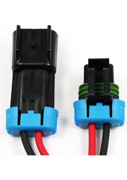 3'lü Paket Metri-Pack 2-Pin 30 Amper, 280 Serisi Konnektörler Çok Işlevli (Erkekten Dişiye Pigtail 12GA) (Yurt Dışından)