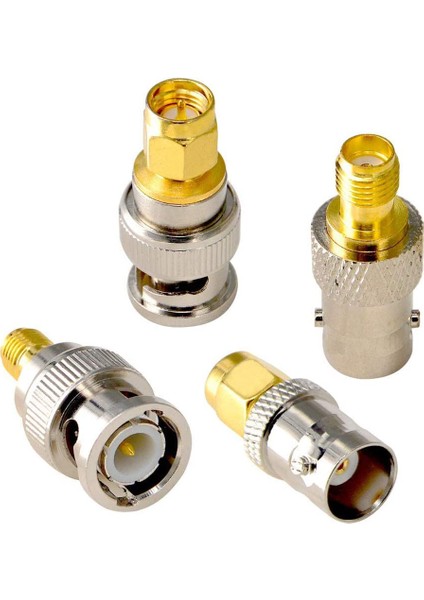 Sma Bnc Kitleri 2 Takım Rf Adaptör Konnektör Kitleri Sdr Amatör Radyo Baofeng Uv-5r UV82 V-5r5 Iki Yönlü El Radyosu B (Yurt Dışından)