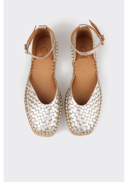 Lame Deri Kadın Espadril modelleri