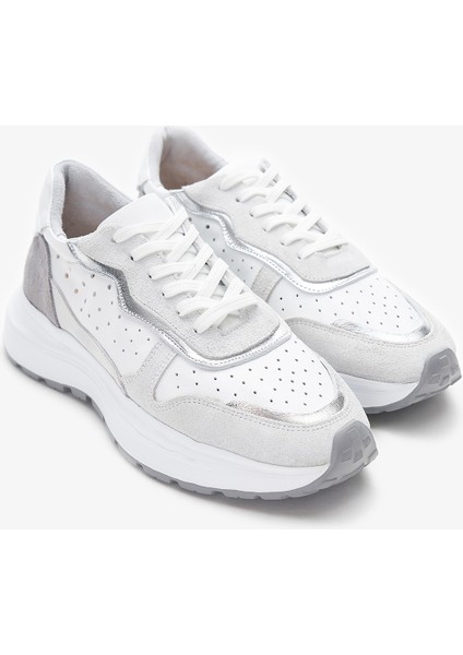 Owen Beyaz Hakiki Deri Kadın Sneakers
