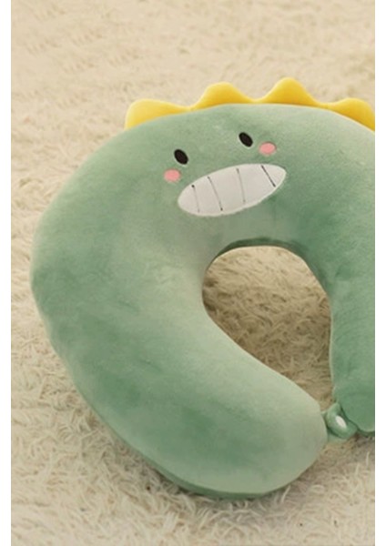 Pretty Dino Boyun Yastığı Yeşil