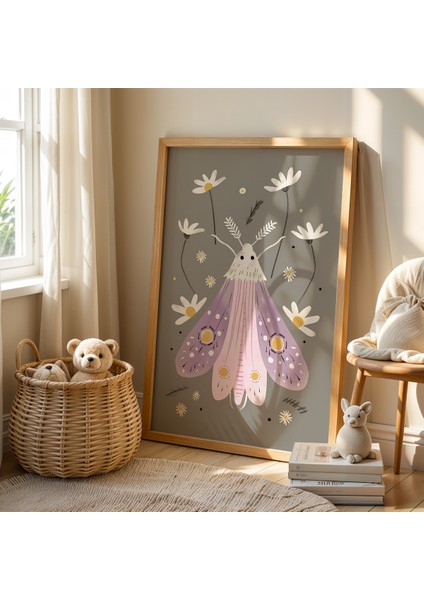 Rüya Çiçekleri ve Peri Doğal Ahşap Çerçeveli Çocuk ve Bebek Odası Tablosu fiyatları