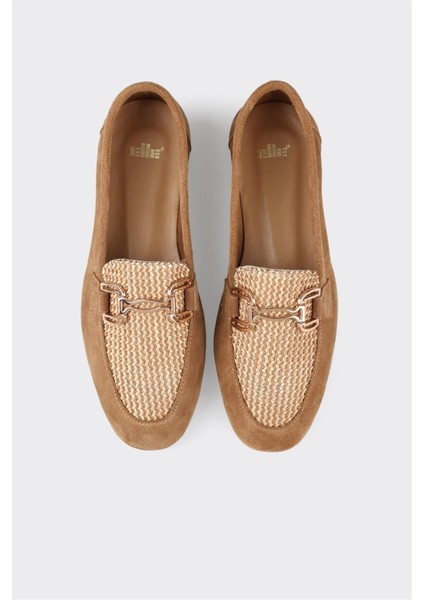 Naturel Deri Kadın Loafer fırsatları