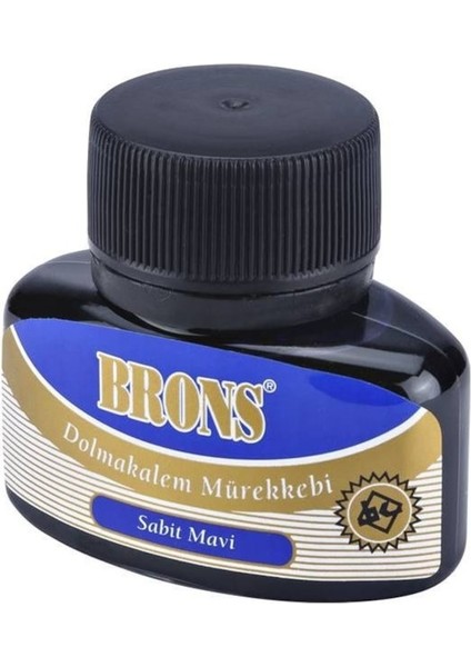Brons Dolmakalem Mürekkebi 35 Cc. Mavi