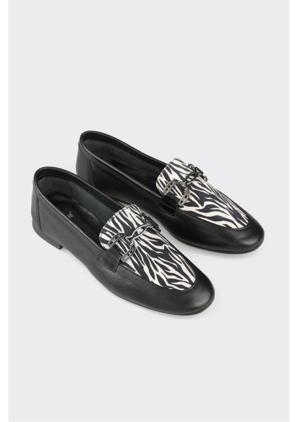 Siyah Deri Kadın Loafer fiyatları
