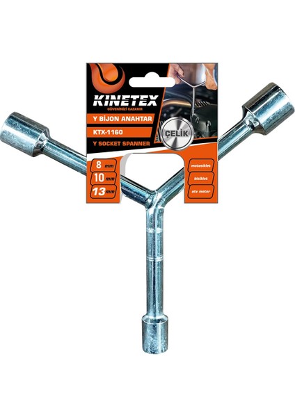 8MM-10MM-13MM Çelik Y Bijon KTX-1158 (4767) - MCT3330-6644
