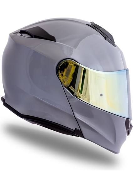 Delta Basic Nardo Gri Çene Açılır Kask