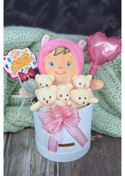 Özel Kutuda Uyku Arkadaşı Bebeto Peluş Bebeği ile Yeni Doğan Hediye Seti- Babyshower, Yenidoğan Hediyesi indirimleri