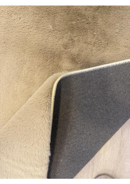 Tavşan Tüyü Vizon Yumuşak Makinada Yıkanabilir Kaymaz Kalın Dekoratif Post Halı fiyatları