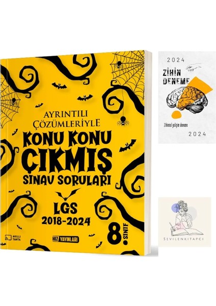 Hız 8.sınıf 2018-2024 Lgs Konu Konu Çıkmış Sorular+Zihin DENEME-SK112