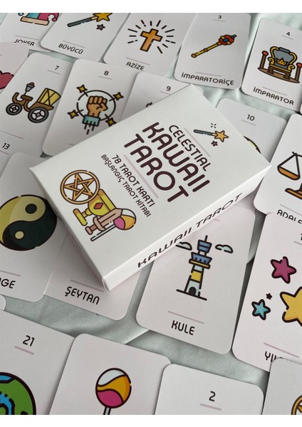 Celestial Kawaii Tarot Kartları ve Başlangıç Tarot Kitabı