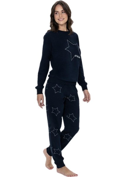 Kadın Lacivert Pijama Takım 17104 modelleri