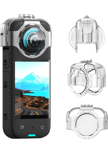Amagısn Anti-Fog Tak-Çıkar Lens Koruyucu INSTA360 X3 Kolay Sökme ve Takma INSTA360 Aksiyon Kamera Aksesuarları (Yurt Dışından)