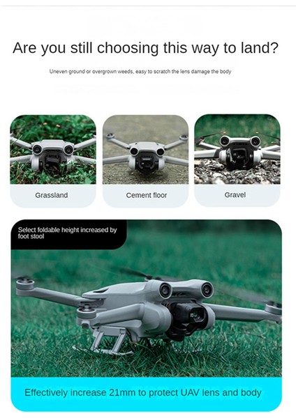 Startrc Katlanabilir Iniş Takımı Hızlı Çıkarma Yükseklik Uzatılmış Bacak Koruyucu Pervane Sabitleyici Djı Mini 3 Pro Drone Aksesuarı (Yurt Dışından) fiyatları