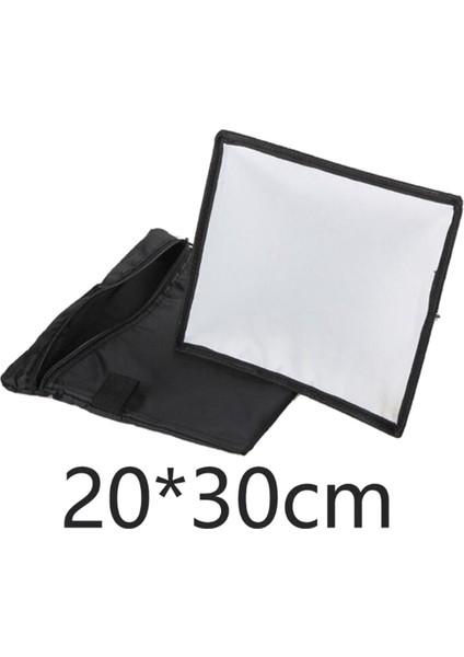 Dslr Kamera Için Evrensel Harici Flaş Kapağı Dolgu Işığı Taşınabilir Mini Softbox Çatı Flaşı 20X30CM Yumuşak Kapak (Yurt Dışından)