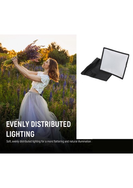 Dslr Kamera Için Evrensel Harici Flaş Kapağı Dolgu Işığı Taşınabilir Mini Softbox Çatı Flaşı 20X30CM Yumuşak Kapak (Yurt Dışından)