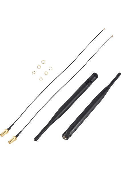 2 x 6dbi 2,4ghz 5ghz Dual Band Wifi Rp-Sma Anten + 2 x 35CM U.fl / Ipex Kablo (Yurt Dışından) modelleri