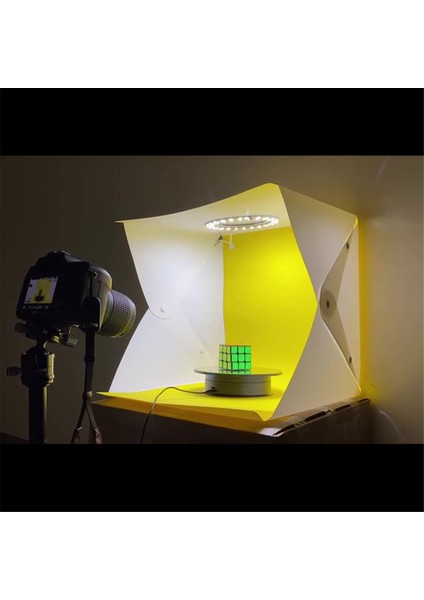 Elektrikli Döner Aynalı Sergileme Standı 2 Hız Maksimum Ağırlık 3kg 360 Derece Dönen Platform Fotoğrafçılığı (Siyah) (Yurt Dışından) fiyatları