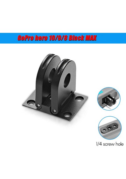 Gopro Hero 10/9/8/max Için 2 Set Tripod Montaj Adaptörü Aksiyon Kamerası Için Montaj Tabanı 1/4 Inç Delik Tripod Monopod Adaptörü (Yurt Dışından)