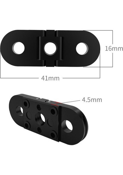 Gopro Hero Için 9/10/11/12 Çift Arayüz Tabanı Çok Fonksiyonlu Taşınabilir Alüminyum Alaşımlı Kamera Aksesuarları (Yurt Dışından) indirimleri