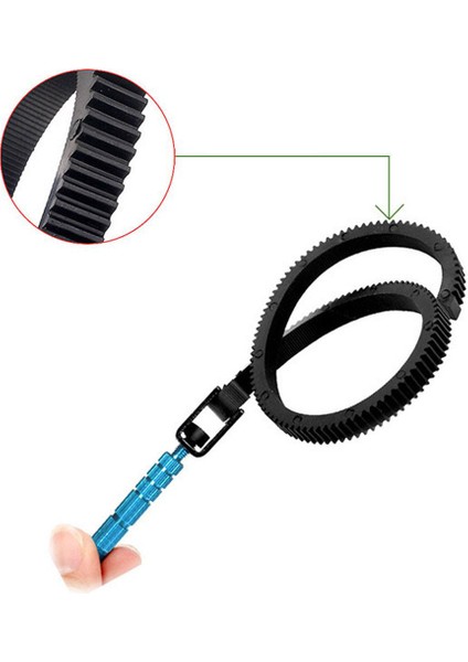 Slr Kameralar Dijital Dslr Kamera Kamera Için Fişli Alüminyum Alaşımlı Kauçuk Takip Odak Halkası Dişli Kayışı (Yurt Dışından)