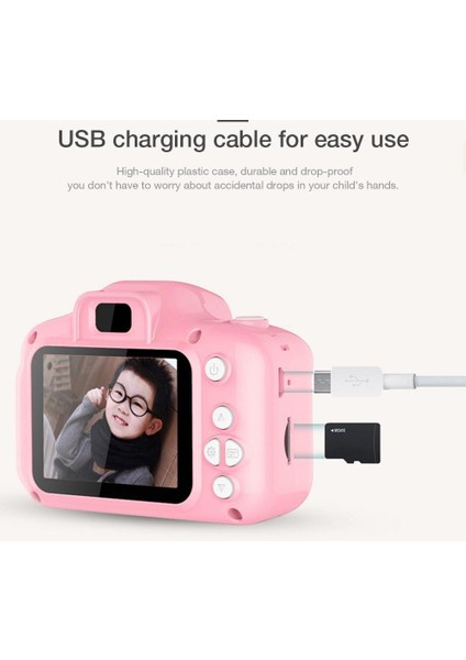 2 Inç Hd Ekran Şarj Edilebilir Dijital Mini Kamera Çocuk Karikatür Sevimli Kamera Oyuncaklar Çocuk Doğum Günü Hediyesi Için Açık Fotoğrafçılık Sahne (Mavi) (Yurt Dışından) fırsatları