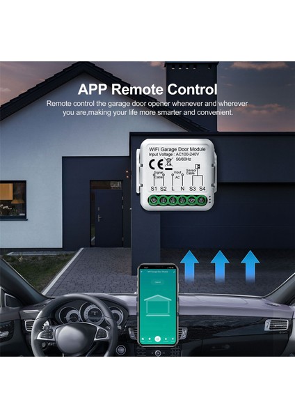 Tuya Akıllı Wifi Garaj Kapısı Anahtarı Sensörleri Açıcı Denetleyici Ses Uzaktan Kumanda Anahtarı Google Ev Akıllı Yaşam Için (Yurt Dışından)