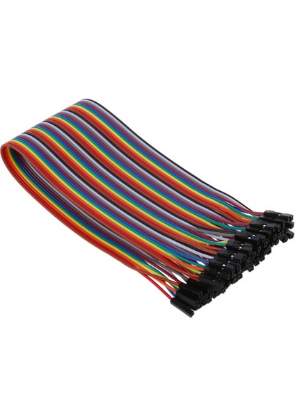 Dişiden Dişi Lehimsiz Esnek Breadboard Jumper Kablo Teli 40 Adet (Yurt Dışından)