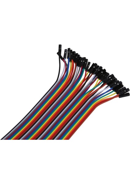 Dişiden Dişi Lehimsiz Esnek Breadboard Jumper Kablo Teli 40 Adet (Yurt Dışından)