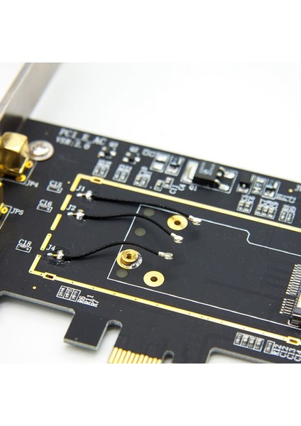 Broadcom Için BCM94360CSAX BCM943602CS BCM94331CSAX Wlan Kartı Masaüstü Pcı-E Dönüştürücü Adaptör + Apple Wifi Kartı Için Anten (Yurt Dışından)