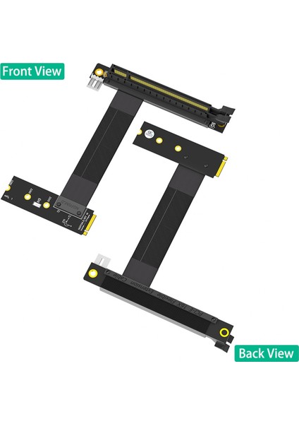 Yükseltici Kablo M.2 Nvme - Pcıe X16 Adaptörü Grafik Uzatma Kablosu 90 Derece Pcı Express 3.0 16X - M Anahtar Yükseltici Kablo B (Yurt Dışından)