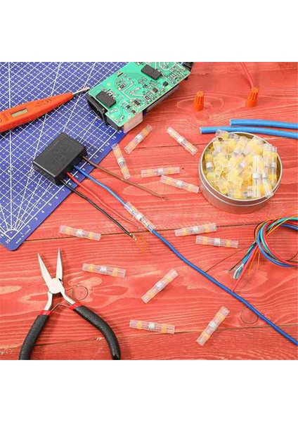150 Adet 12-10 Awg Sarı Lehim Conta Tel Konnektörleri Lehim Isı Büzüşmeli Su Geçirmez Tel Konnektörleri Elektrik Terminalleri (Yurt Dışından) modelleri