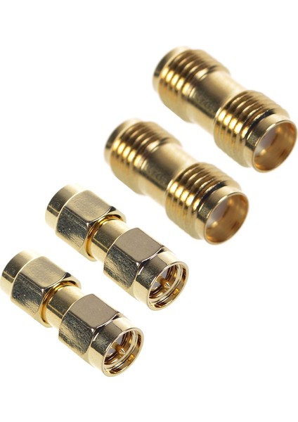 2 Adet Sma Erkek - Sma Erkek Fiş + 2 Adet Sma Dişi - Sma Dişi Jack Rf Koaksiyel Adaptör Konnektörü (Yurt Dışından)